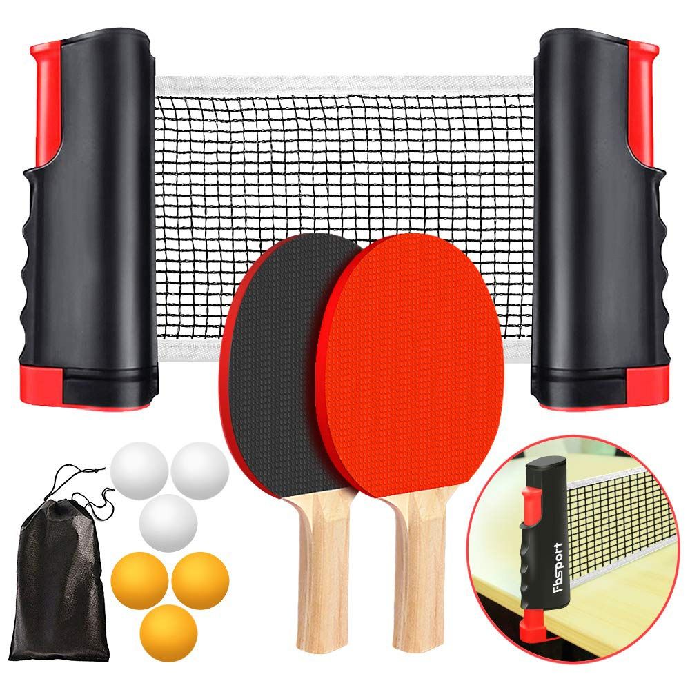 Desk Setup Pegboard - ชุดตาข่ายปิงปองแบบพับเก็บได้พร้อมกระเป๋าใส่ อุปกรณ์ครบชุด ชุดเทเบิลเทนนิส ติดตั้งง่าย น้ำหนักเบา