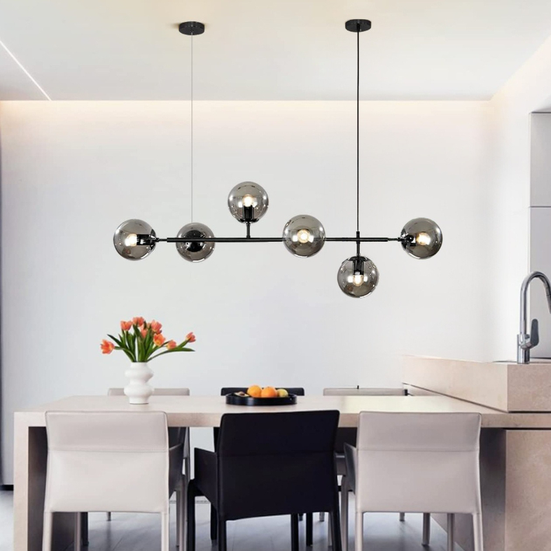 Desk Setup Minimalist - โคมไฟแขวนเพดานสไตล์นอร์ดิกสำหรับร้านอาหาร บาร์ เคาน์เตอร์ โมเดิร์น มินิมอล สร้างสรรค์
