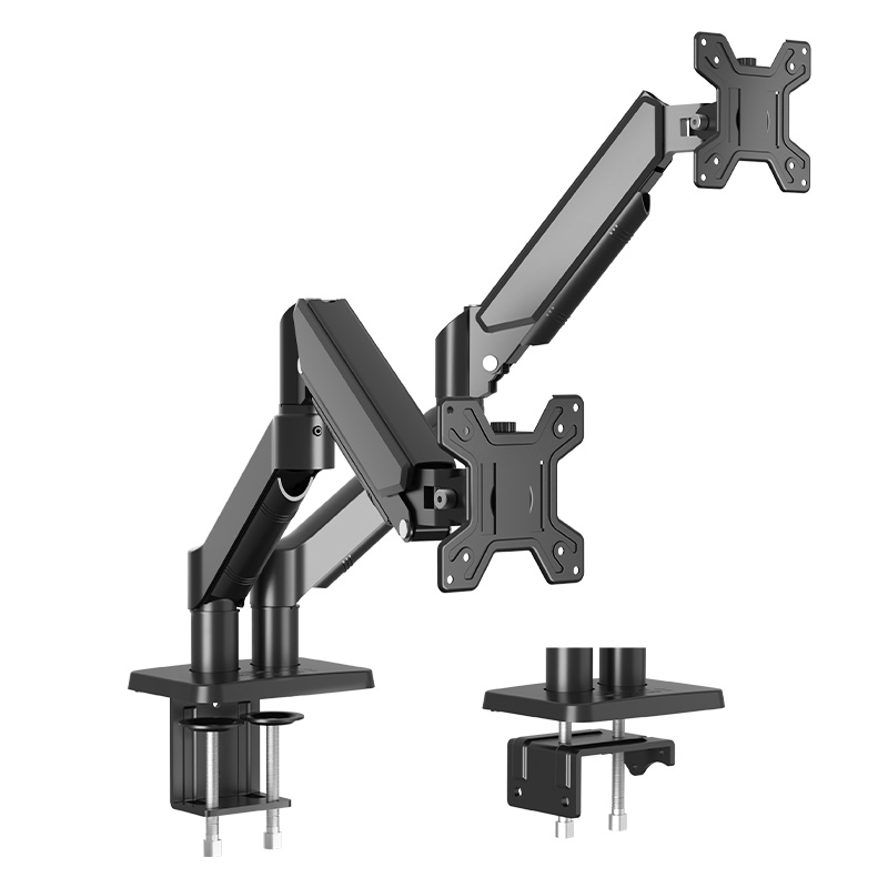 Desk Setup Monitor Arm - ขาตั้งจอคอมพิวเตอร์แบบปรับได้รุ่นใหม่ ทำจากอะลูมิเนียมอัลลอยด์ รองรับจอคู่ น้ำหนัก 9 กก.