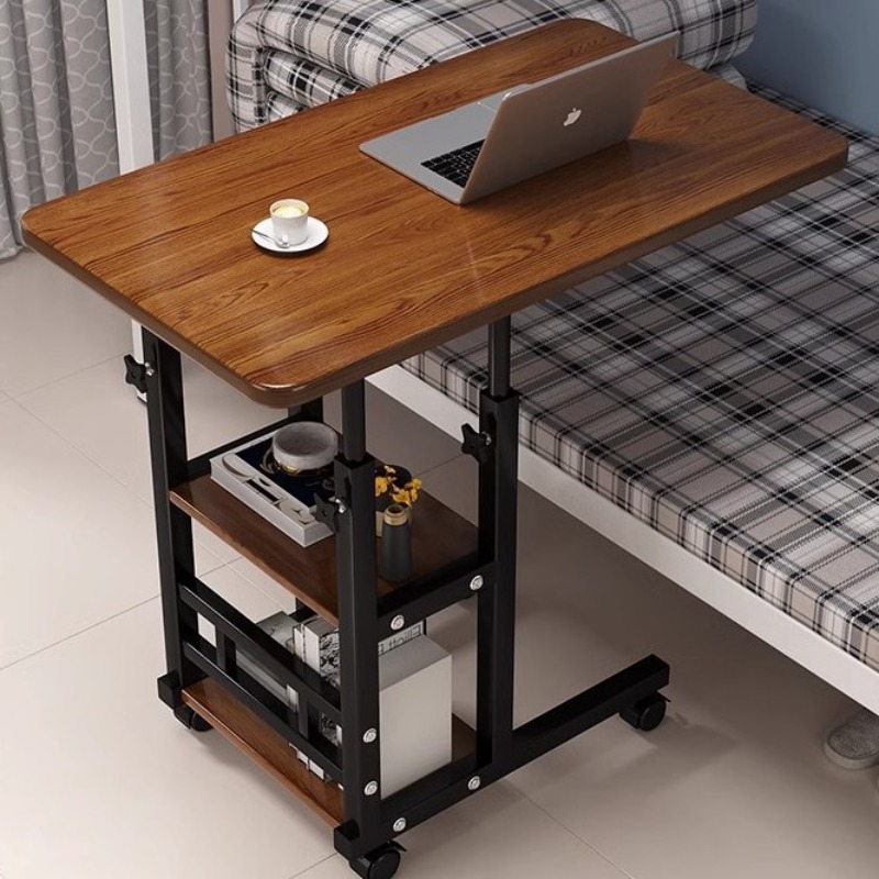 Desk Setup Minimalist - โต๊ะยกเคลื่อนย้ายได้ โต๊ะห้องนอน โต๊ะนักเรียน โต๊ะวางแล็ปท็อปข้างเตียง สำหรับหอพัก