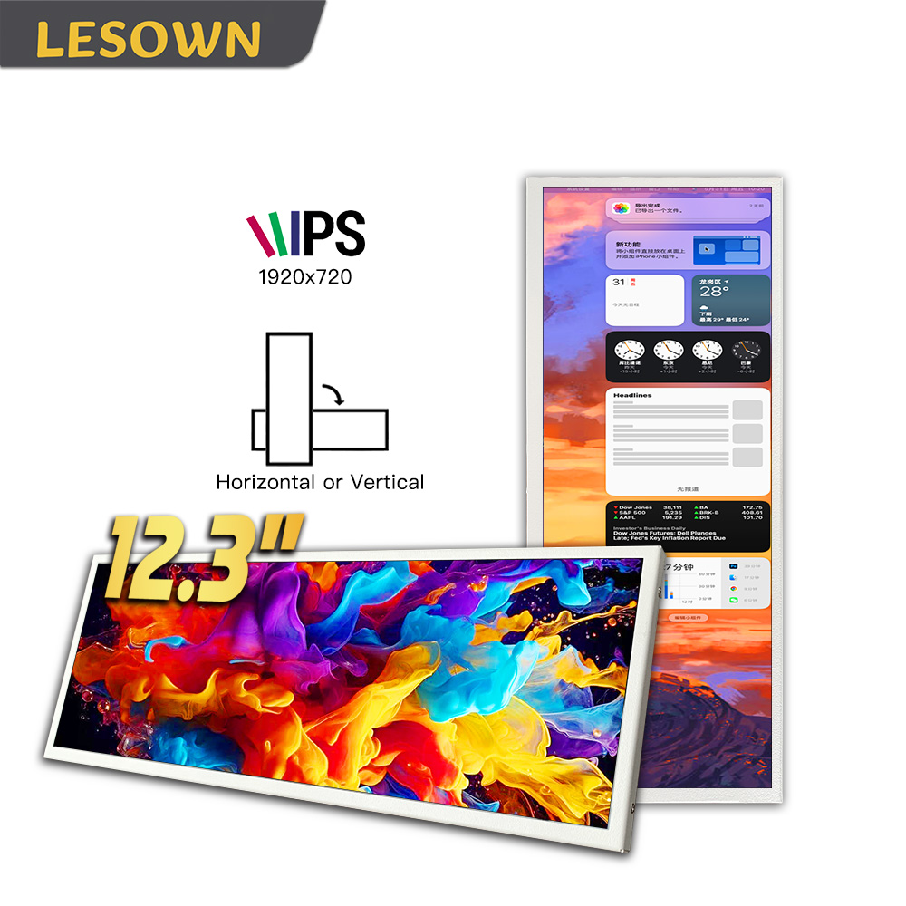 Desk Setup One Monitor - จอภาพ LESOWN ขนาด 12.3 นิ้ว แบบติดตั้ง