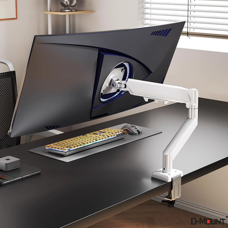 Desk Setup Monitor Arm - ขาตั้งจอแบบติดตั้งบนโต๊ะ D-MOUNT D90 ทำจากโลหะอะลูมิเนียม ขนาด 13'-32'